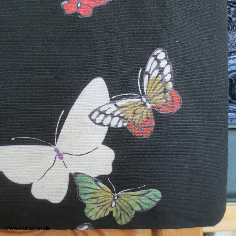 Japan Schmetterlinge Tsumugi Seiden Kimono