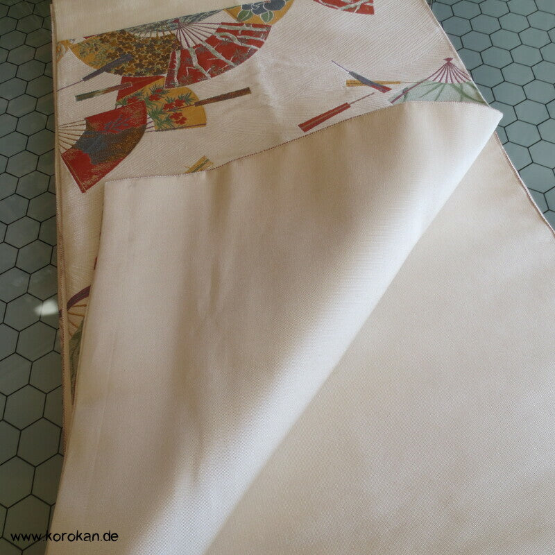 Fukuro Obi Fächer mit Motiven