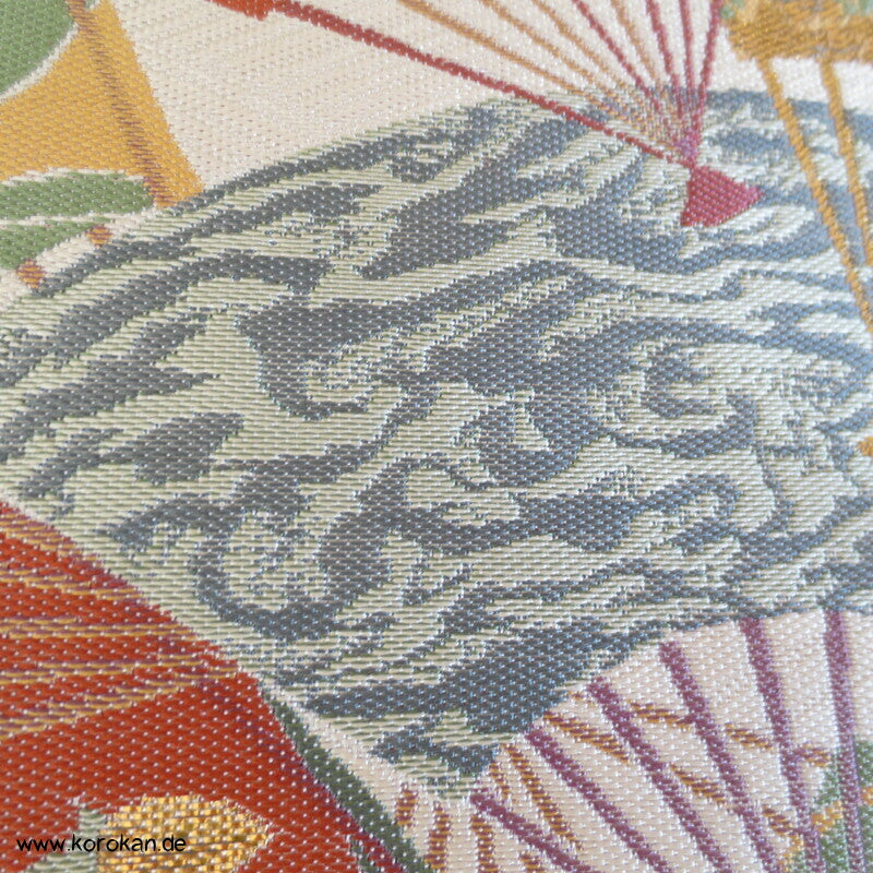Fukuro Obi Fächer mit Motiven