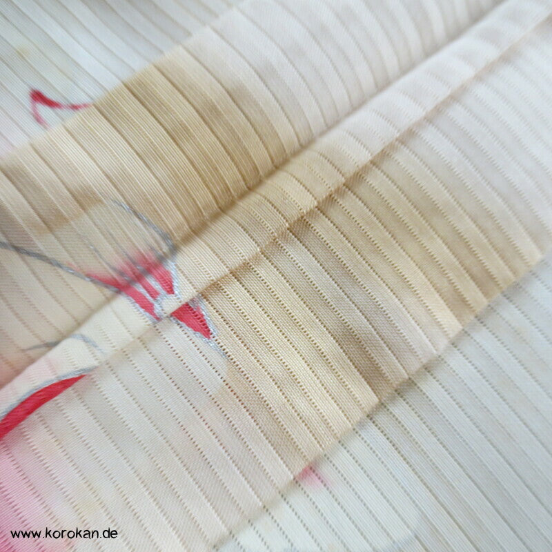 Koi Karpfen Rho Seide Hitoe, ungefütterter Furisode Kimono