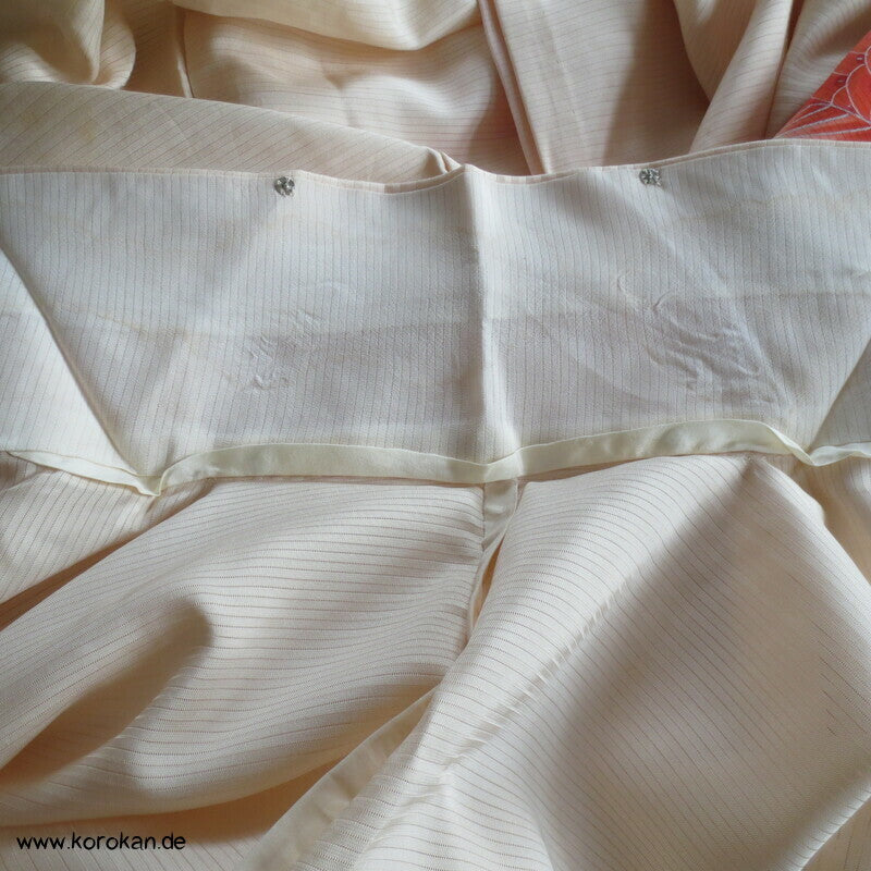 Koi Karpfen Rho Seide Hitoe, ungefütterter Furisode Kimono