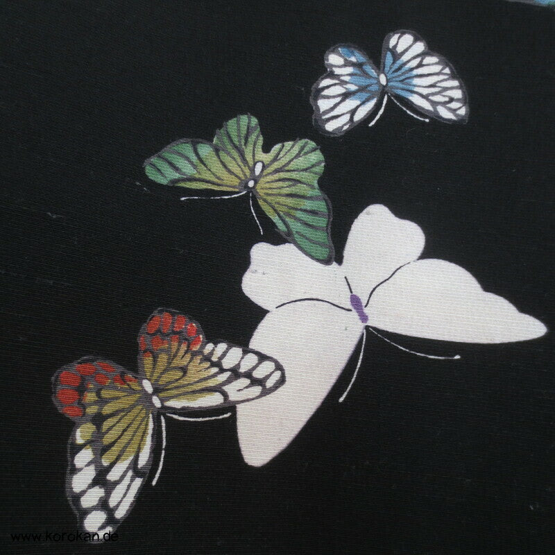 Japan Schmetterlinge Tsumugi Seiden Kimono