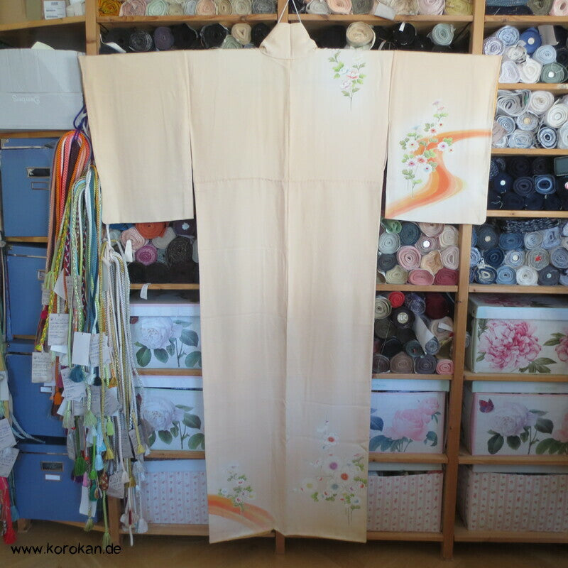 Blütenstrom Homongi Kimono, teil Goldbestickt