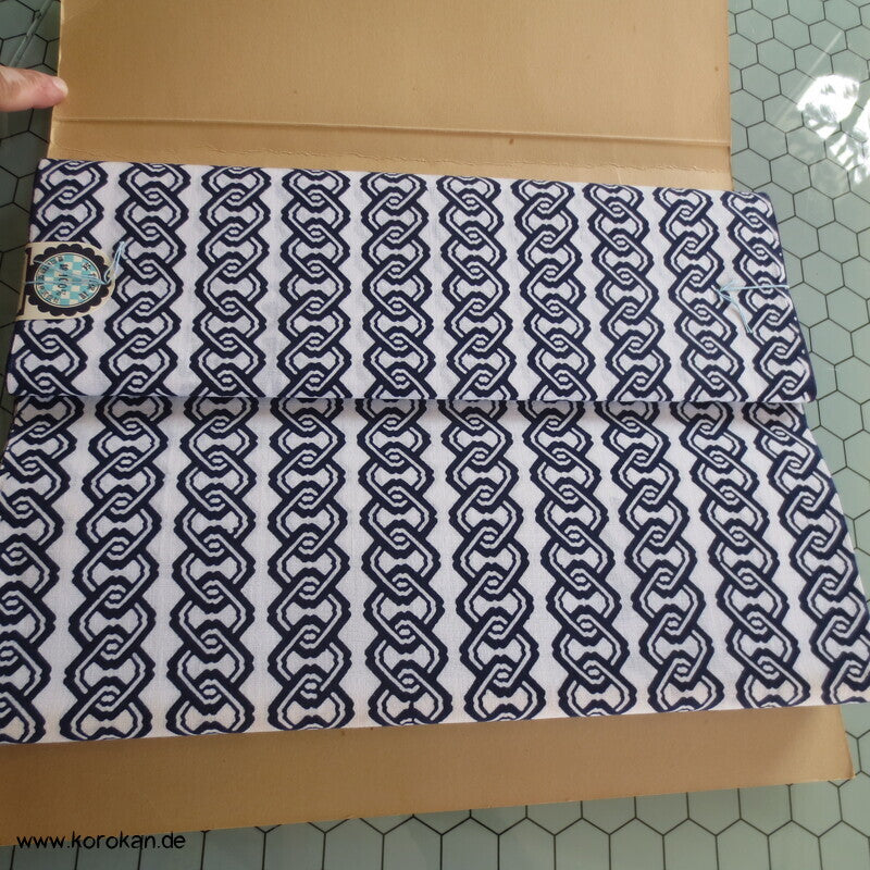 Tanmono Yukata Kimono Baumwoll Männerstoff, geometrisch, originalverpackt