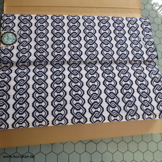 Tanmono Yukata Kimono Baumwoll Männerstoff, geometrisch, originalverpackt