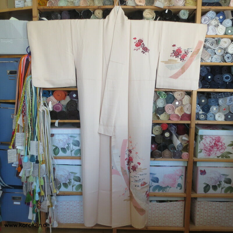 Päonien und Mandarinenten Homongi Kimono