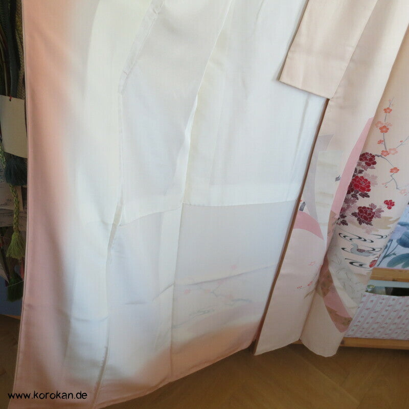 Päonien und Mandarinenten Homongi Kimono