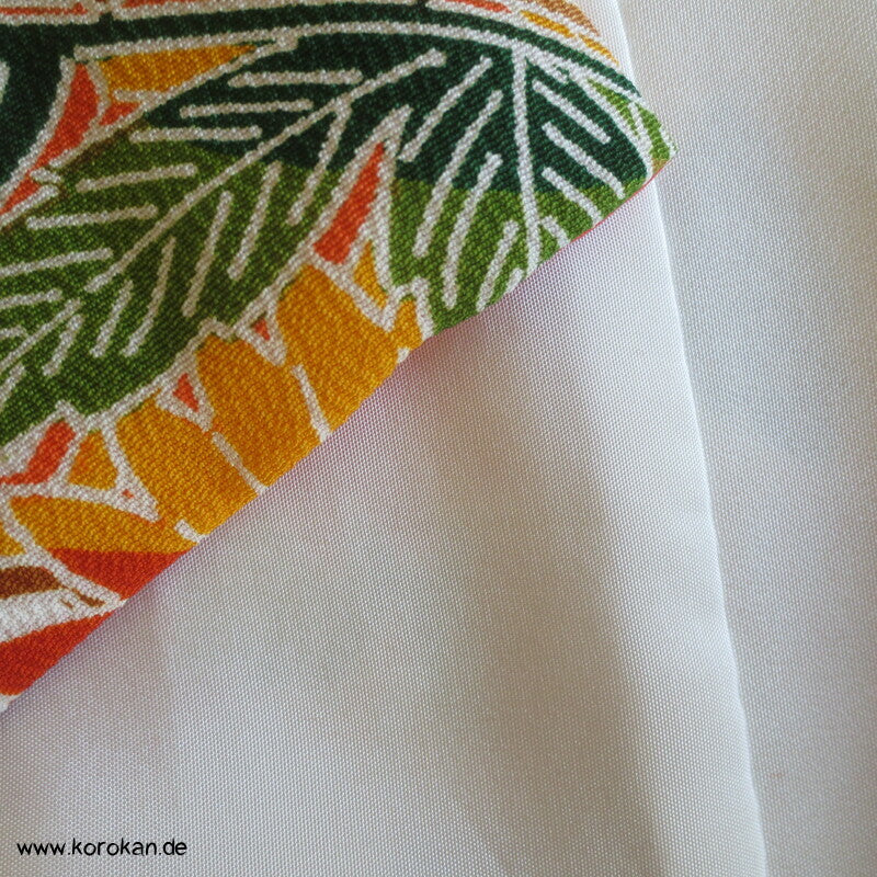 bunte klassisch japanische Muster Chu Furisode Seidencrepe Kimono