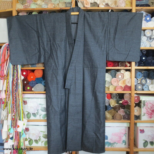 grob gewebter Seide/Wolle Hitoe Kimono