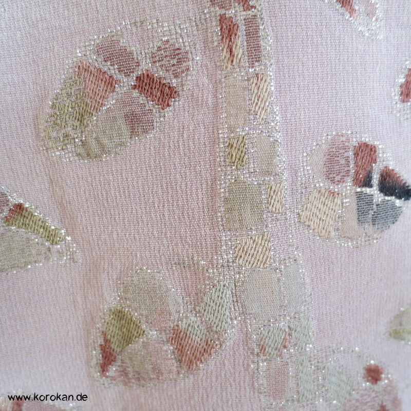 Lurex Blätterstreifen Komon Kimono Seide - als Materiallager