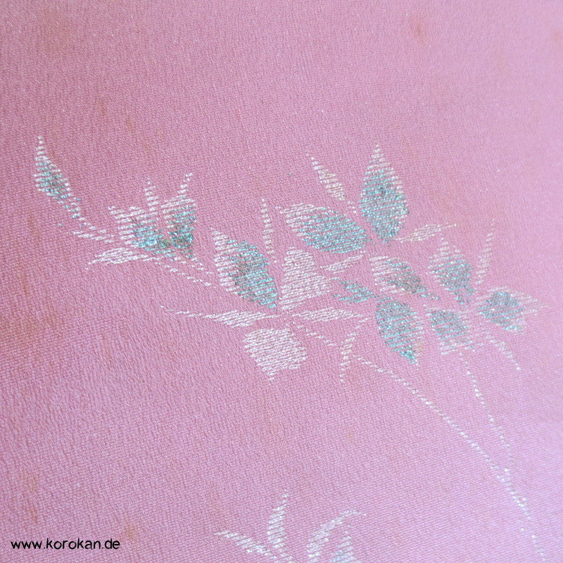 Lurex Blätter, Zweige Kimono Jacquard