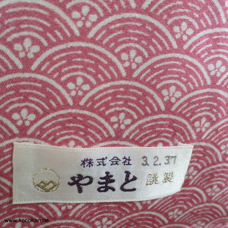 Yamato Homongi Kimono, Seidendamast Segaiha Wellen im Bokashi Farbverlauf