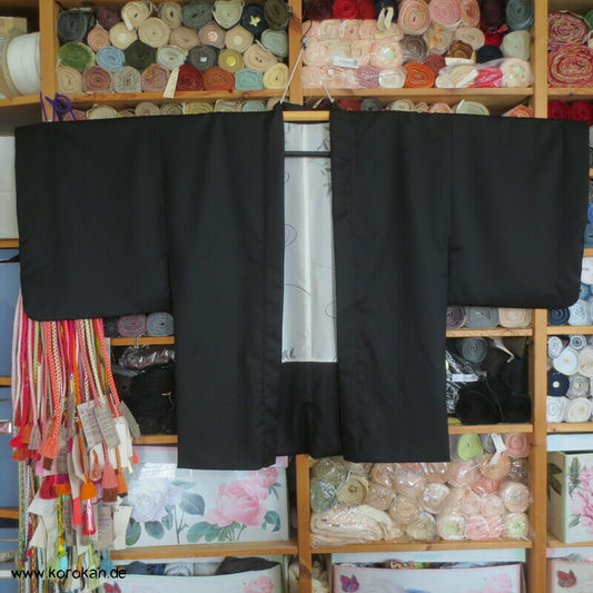 Haori Kimono Jacke 120'er Cool Wool Anzugstoff , handgemaltes Futter, Anfertigung