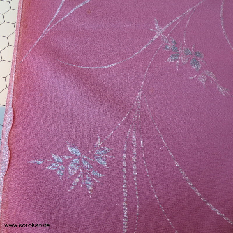 Lurex Blätter, Zweige Kimono Jacquard
