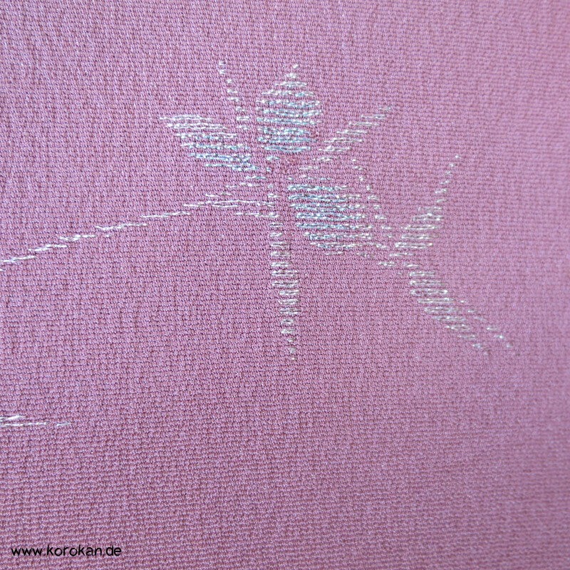Lurex Blätter, Zweige Kimono Jacquard