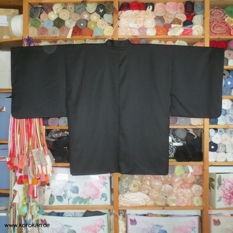 Haori Kimono Jacke 120'er Cool Wool Anzugstoff , handgemaltes Futter, Anfertigung