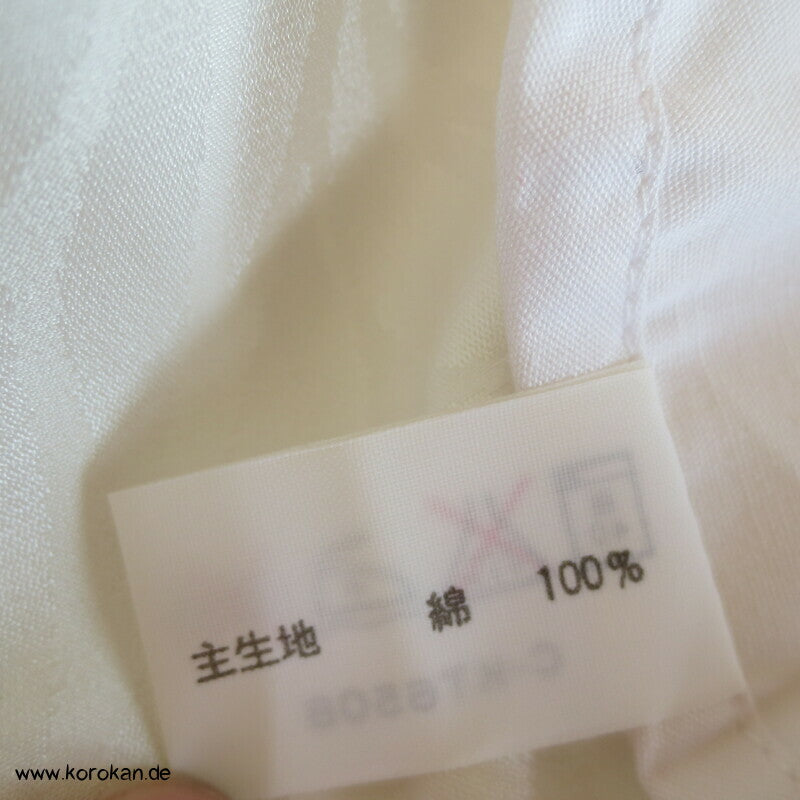 weiße Chrysanthemen Juban Unterkimono, Krageneinsteller
