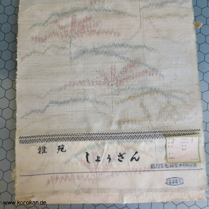 pastellbunt feine weiche Seide / Wolle Kimono Tanmono