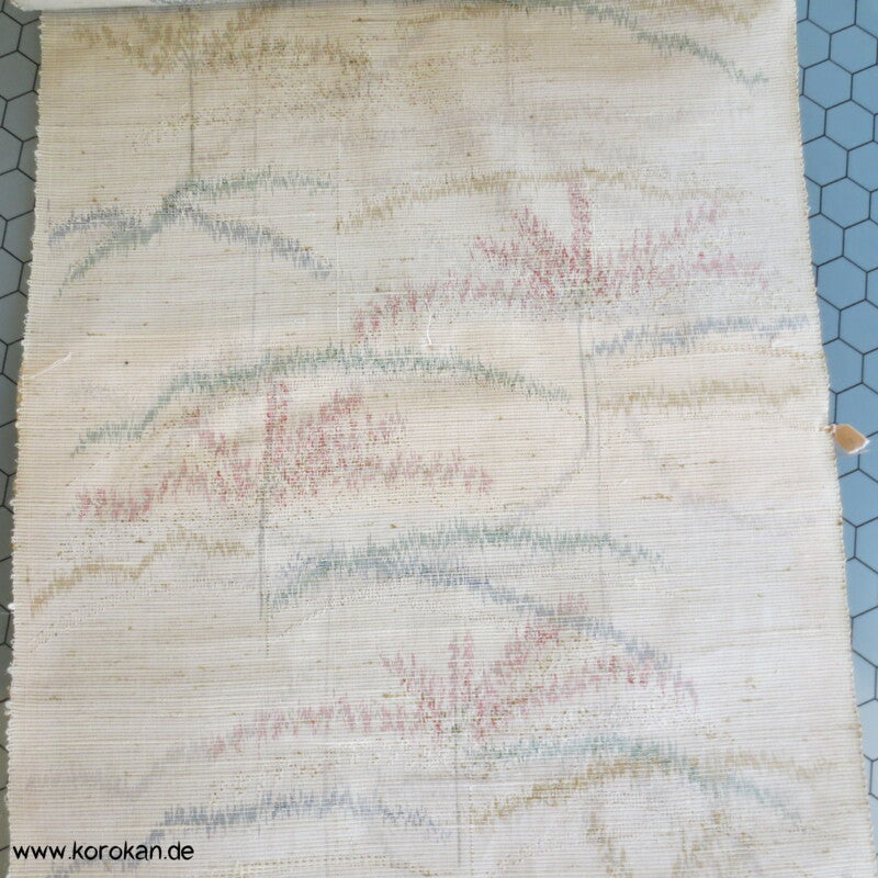 pastellbunt feine weiche Seide / Wolle Kimono Tanmono