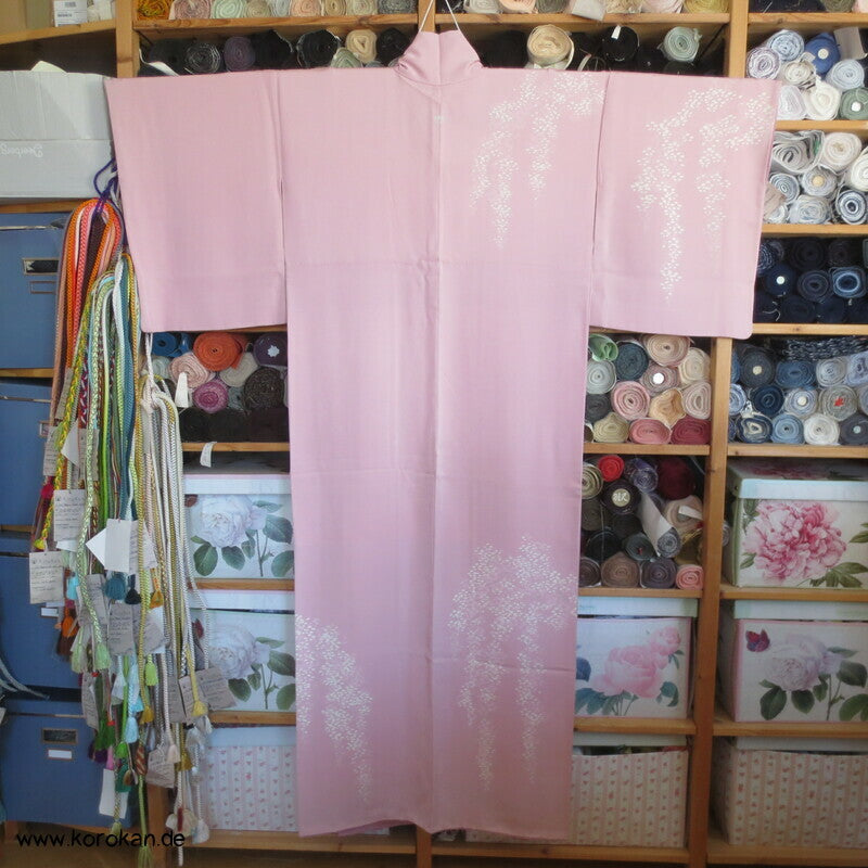 altrosa abstrakte Hängezweige Homongi Kimono