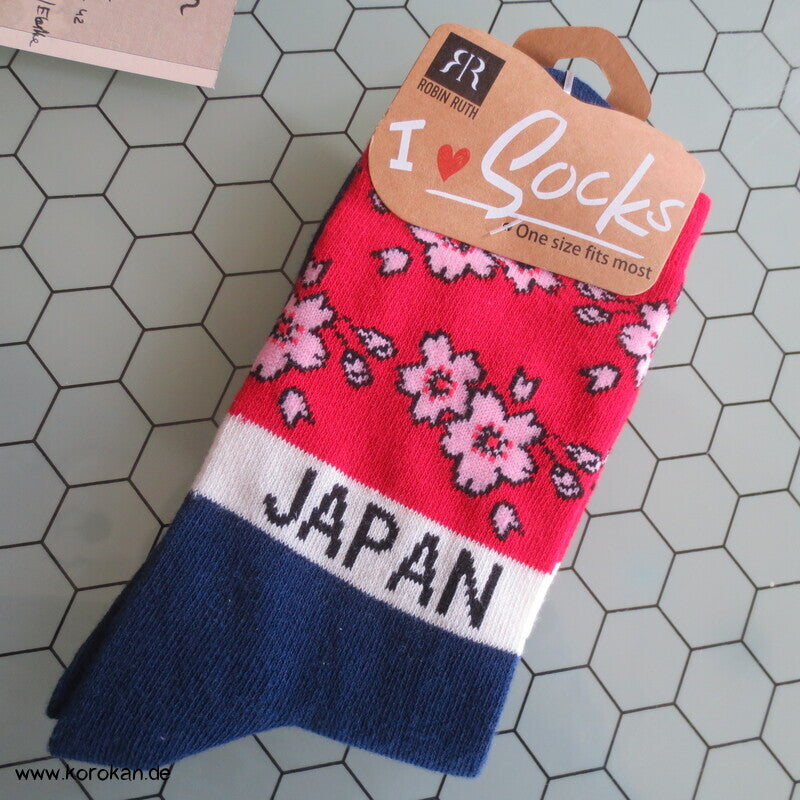bunte Japan Socken Fuji oder Sakura