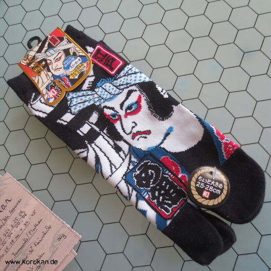 Männer Samurai Tabi Socken schwarz