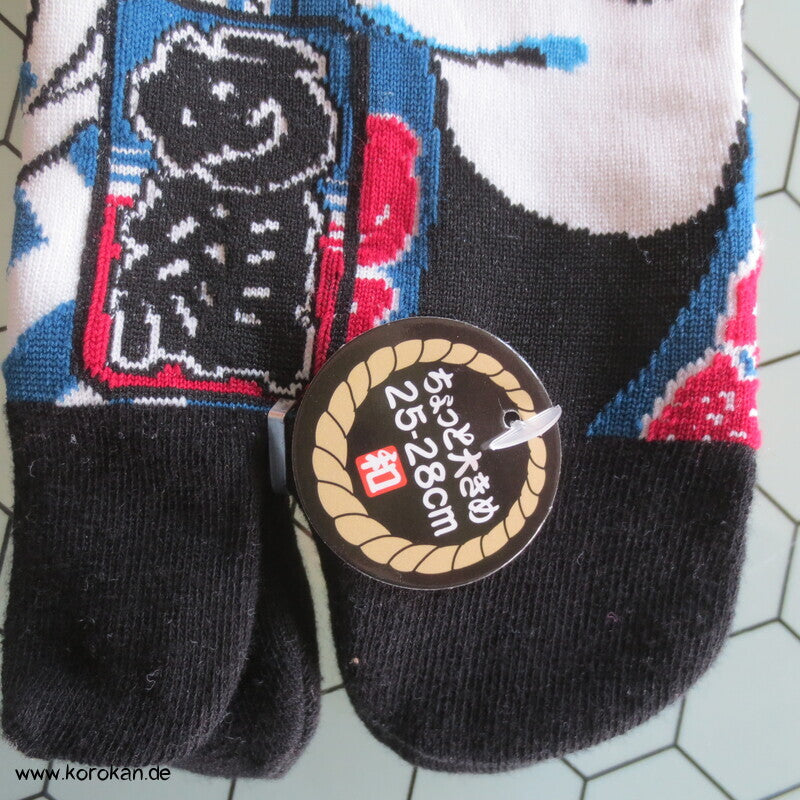 Männer Samurai Tabi Socken schwarz
