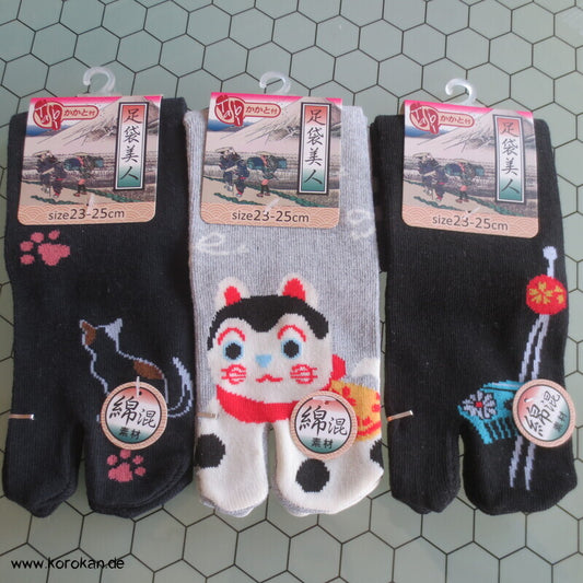 japanische Baumwoll Zehentrenner Tabi Socken