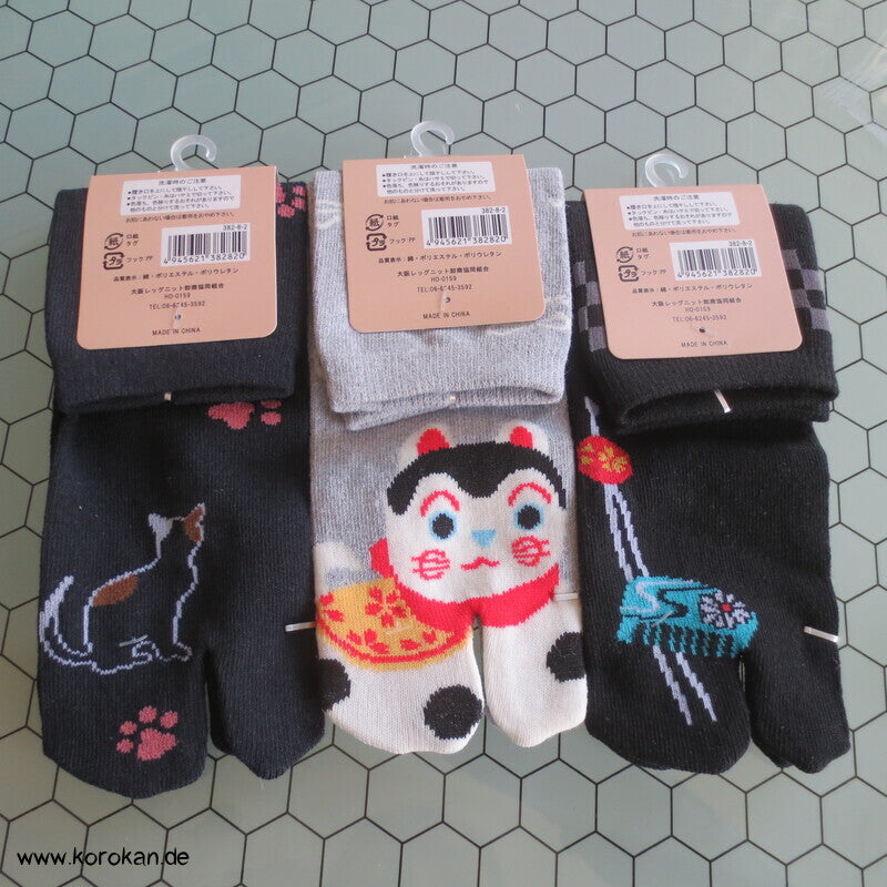 japanische Baumwoll Zehentrenner Tabi Socken