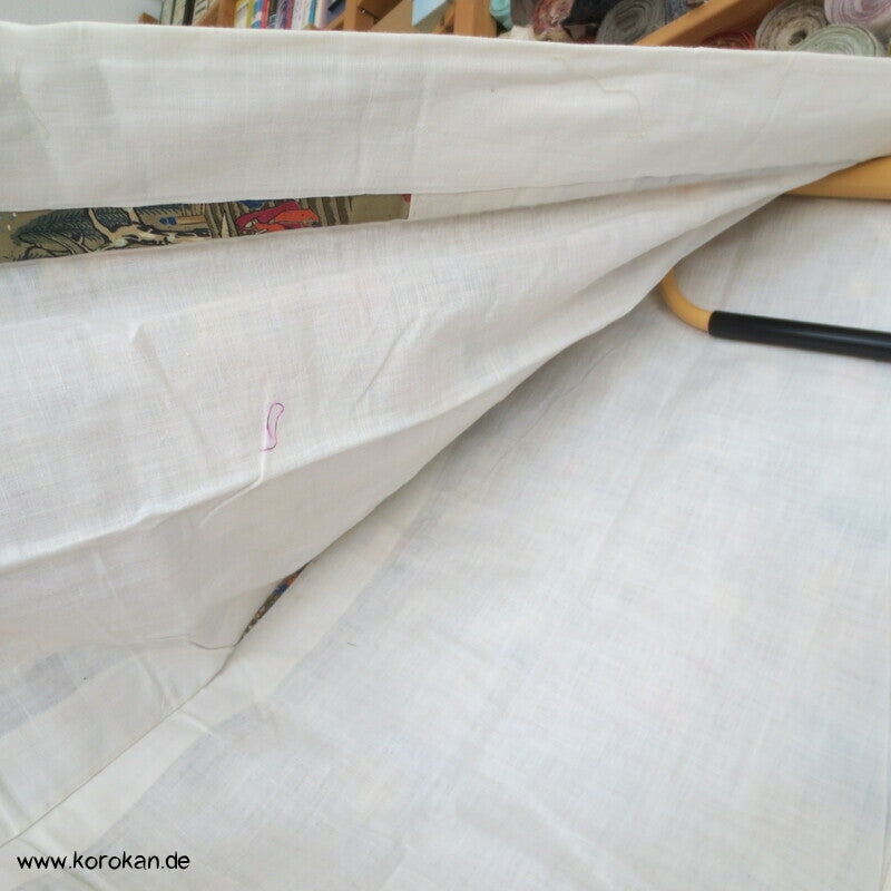 japanische Dorfszenen Seide Juban Unterkimono