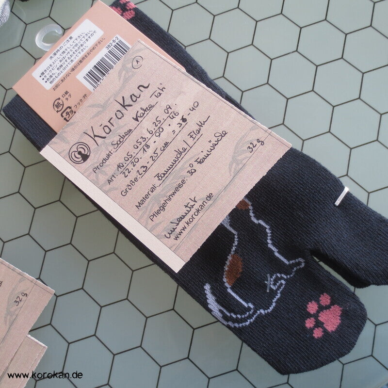 japanische Baumwoll Zehentrenner Tabi Socken