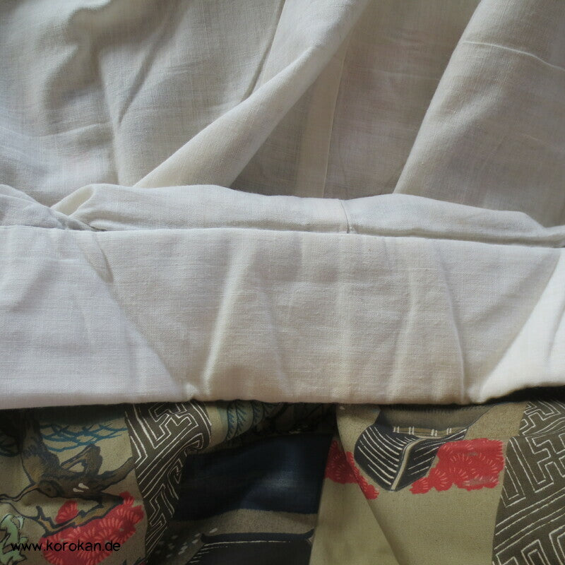 japanische Dorfszenen Seide Juban Unterkimono