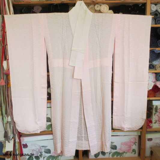 Sayagata Rinzu Damast Seide Jubankimono für Furisode