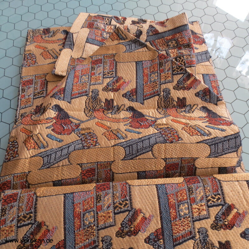 japanischer Stoffladen Nagoya Obi Kimonogürtel Seidenbrokat