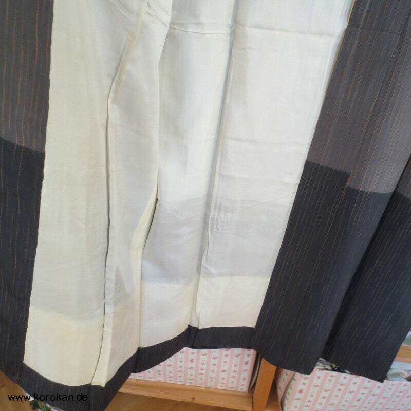 Itajime Shibori Seide Juban Unter - Kimono