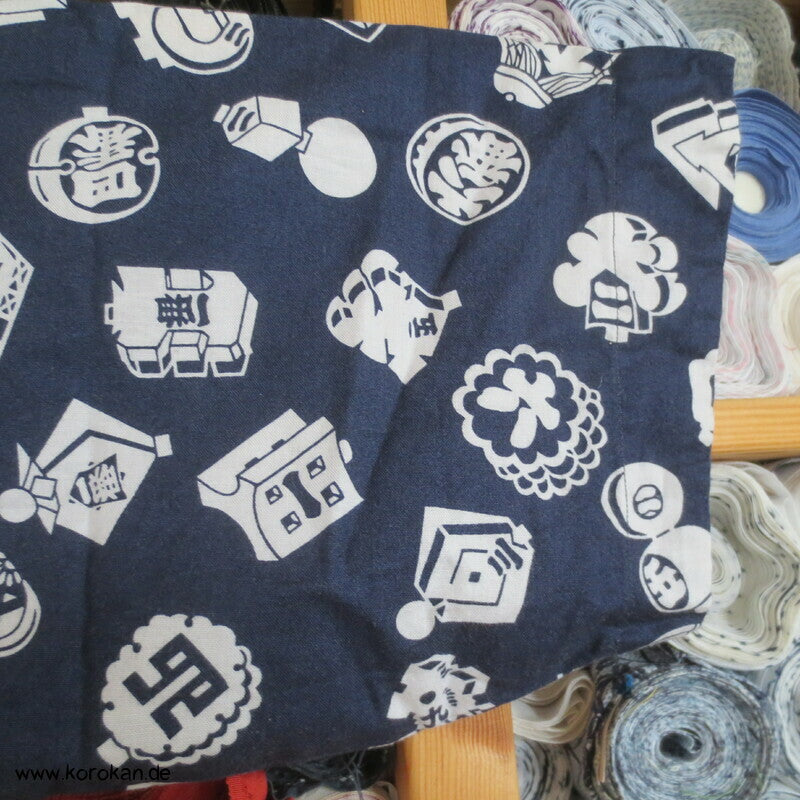 Koikuchi - Karpfenmaul Hemd aus Yukata Stoff