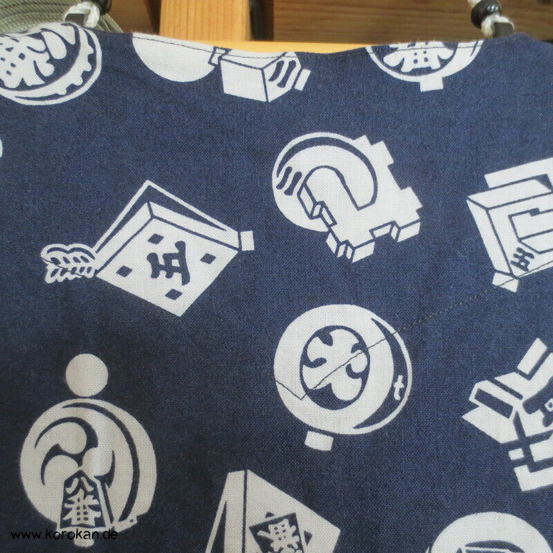 Koikuchi - Karpfenmaul Hemd aus Yukata Stoff