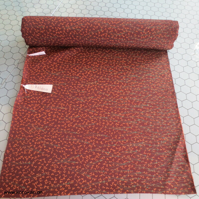 Kiefernnadel Kimono Chirimen Crepe Seide