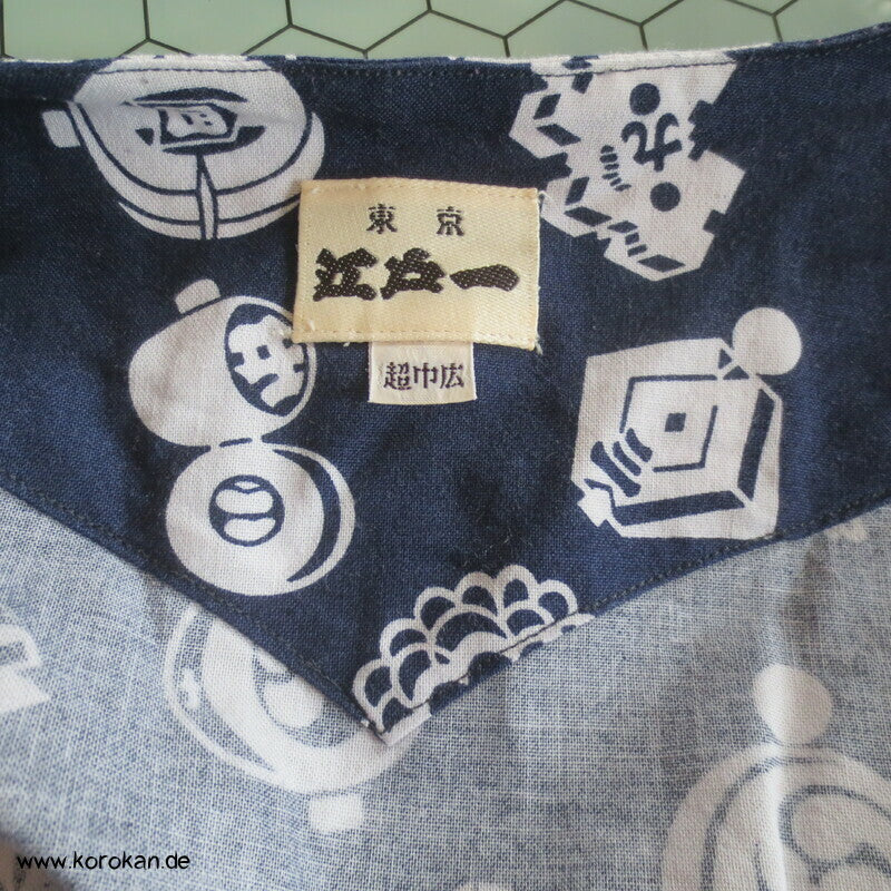 Koikuchi - Karpfenmaul Hemd aus Yukata Stoff