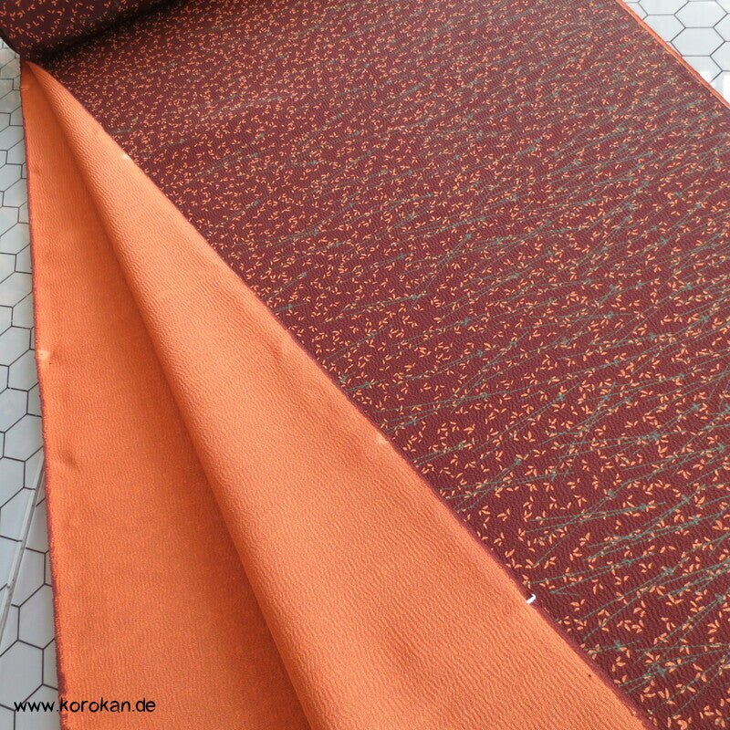 Kiefernnadel Kimono Chirimen Crepe Seide