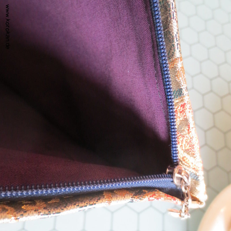 Juzu Pouch - Brokat Clutch Tasche mit Reißverschluss