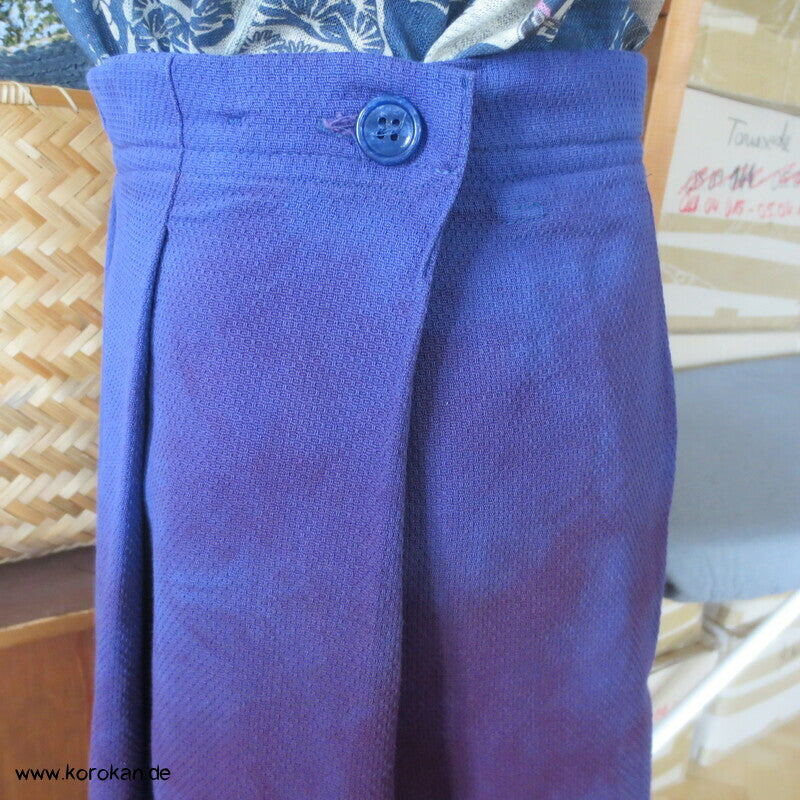 loser Baumwoll Faltenrock mit Farbverlauf blau - violett