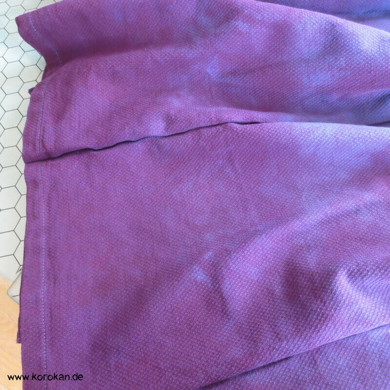 loser Baumwoll Faltenrock mit Farbverlauf blau - violett