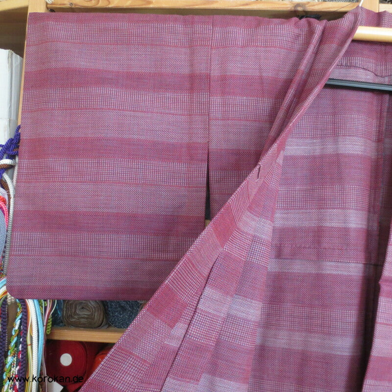 gewebte Musterstreifen Hitoe Kimono