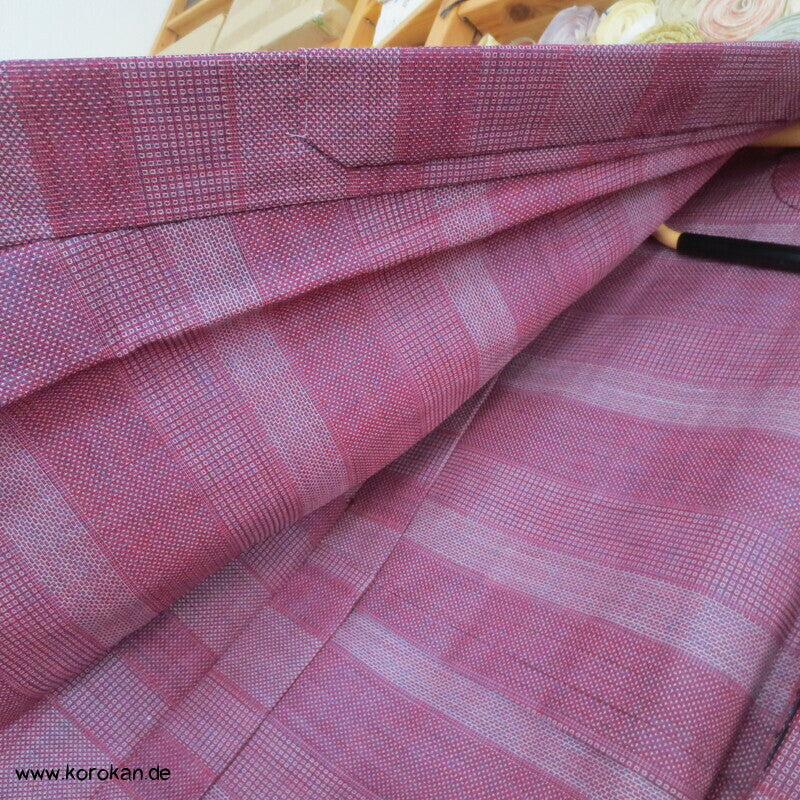 gewebte Musterstreifen Hitoe Kimono