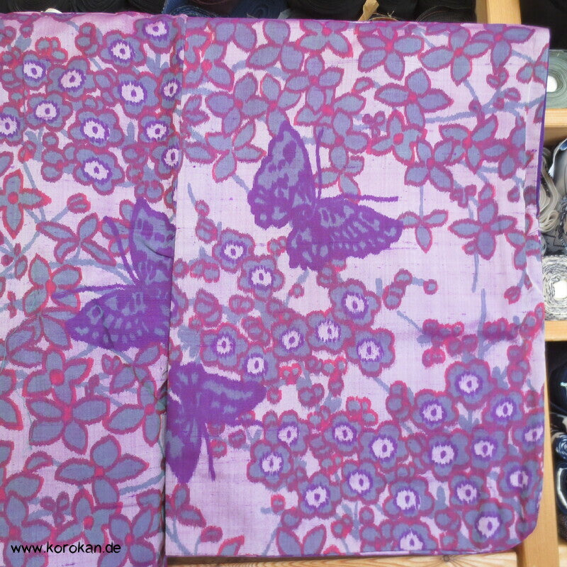 Schmetterlinge und Blüten Meisen Kimono