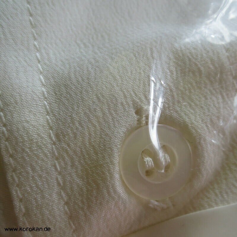 Crepe de Chine Seidenhemd natur , langarm