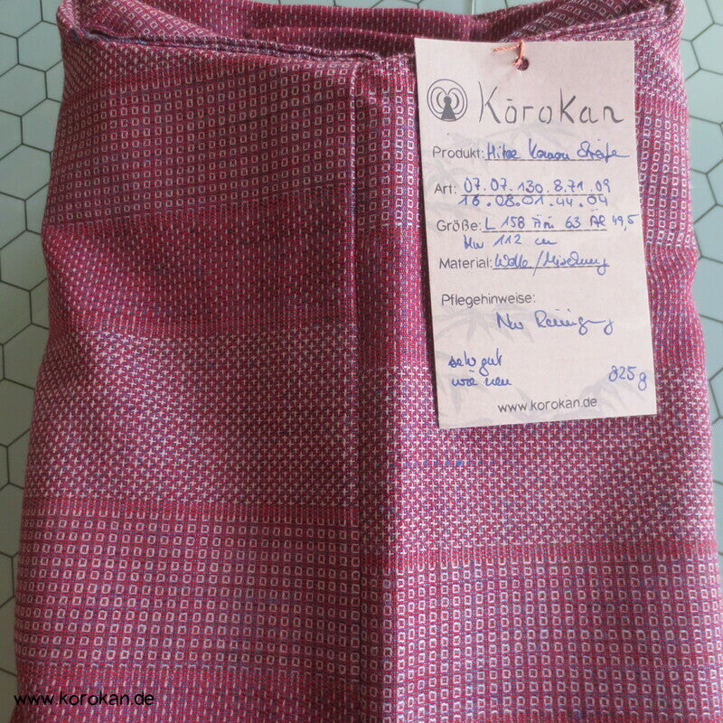 gewebte Musterstreifen Hitoe Kimono
