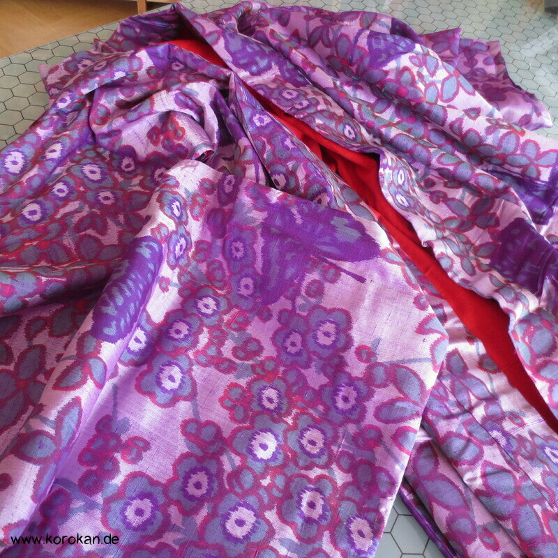 Schmetterlinge und Blüten Meisen Kimono