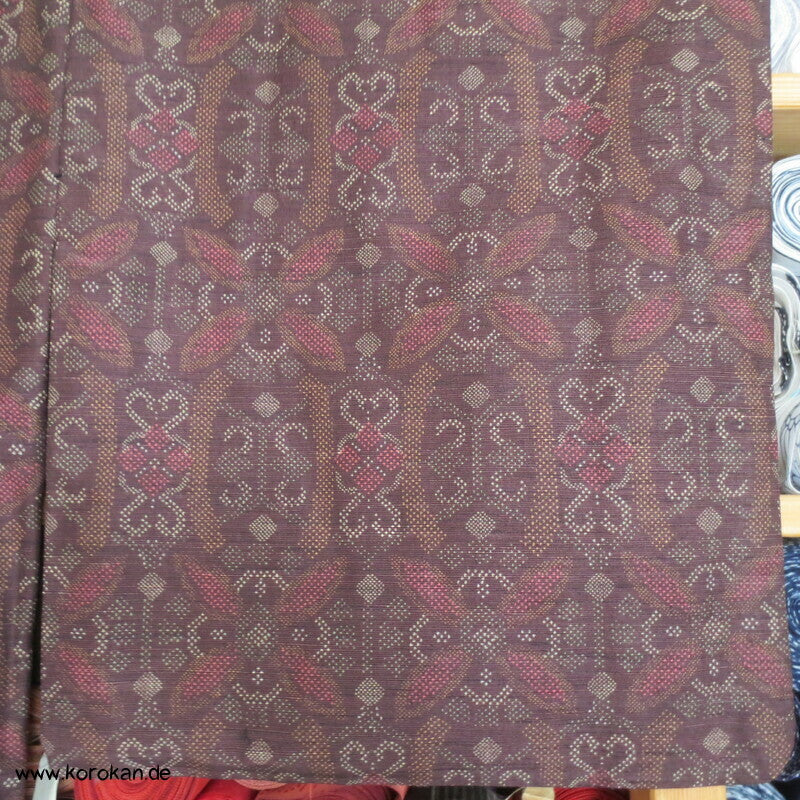 Oshima Muster Druck Hitoe Kimono